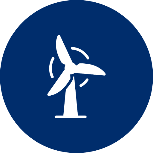 White windmill graphic